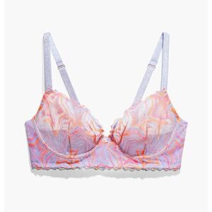 Savage X Orange Lavender Shining Star Unlined Demi Bra 38D